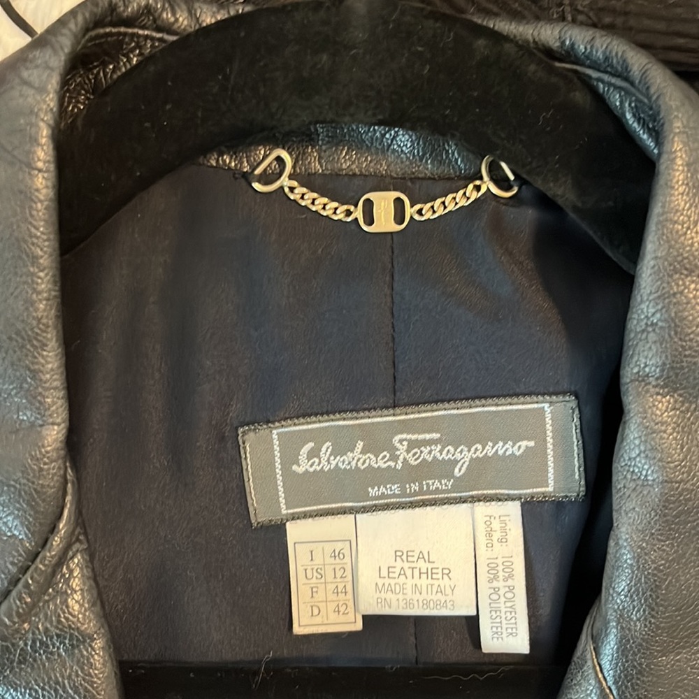 Salvatore Ferragamo leather jacket - Picture 3 of 3